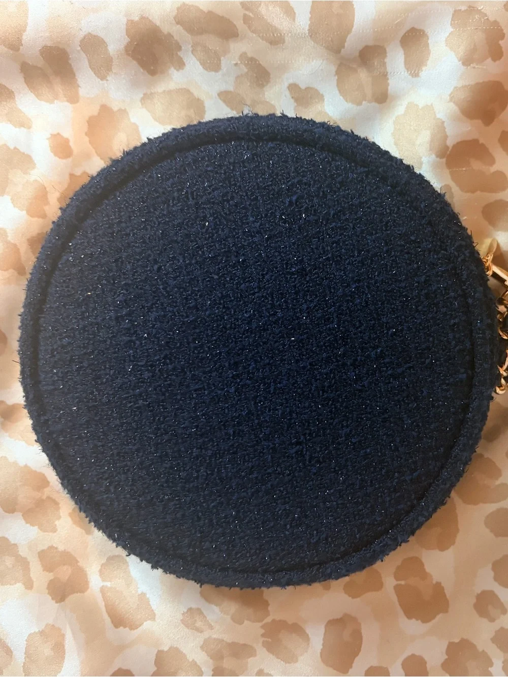 GWP Chanel Beaute Navy Beauty Pouch w. Gold Chain + Original Packaging